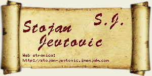 Stojan Jevtović vizit kartica